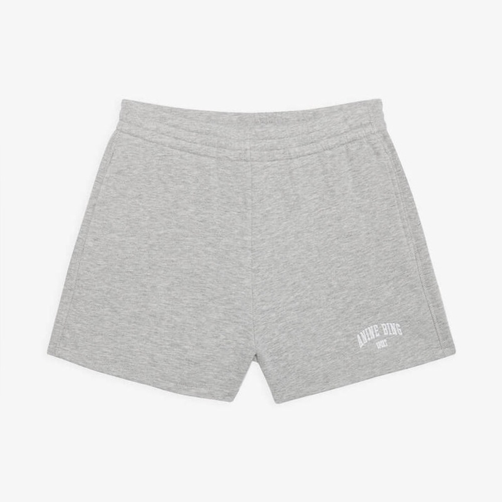 Anine Bing Evan Shorts in Heather Grey
